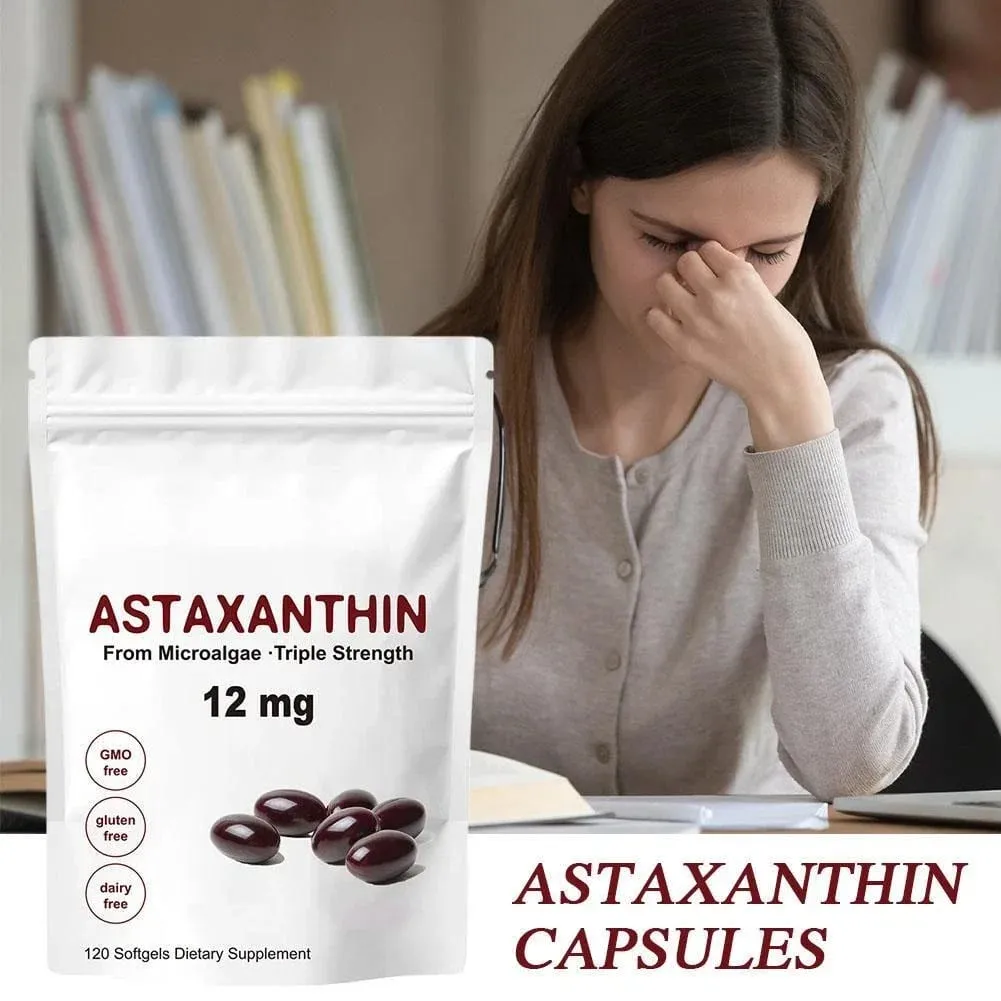 Sinusuportahan ng Premium Astaxanthin Capsules Antioxidant Supplements ang Joint ng Mata Internal Circulation Kalusugan ng Balat at Natural Tanning