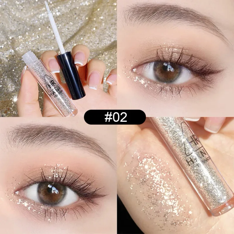 Pearlescent Fine Shimmering Eye Shadow Liquid Waterproof Eye Makeup Brightening Liquid Pearlized Eyeshadow Glitter