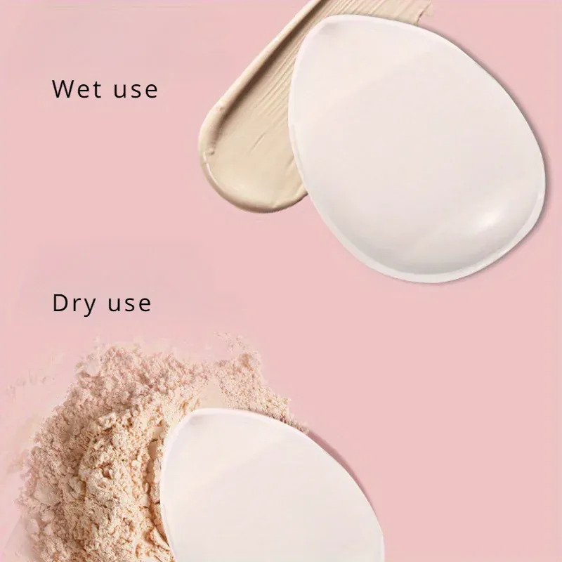2 Buah Kuas Rias Bebas Pewangi Ujung Jari Silikon Mini untuk Concealer Foundation dan Aksesori Rias Bedak — image 3