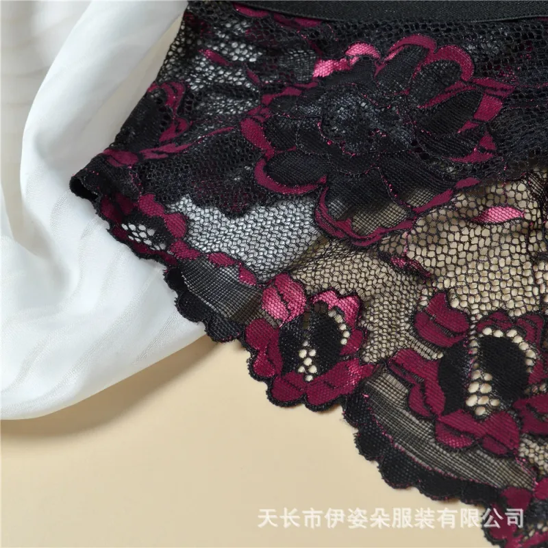 Lace Sexy Underwear Smooth Mens Pouch Panties Perspective Thin Floral Man Briefs Temptation Mesh Low Rise Breathable Underpants