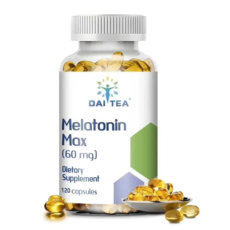Melatonin Capsules Dietary Supplement - Relieve Insomnia Help Improve Sleep Quality Reduce Waking Time Help Deep Sleep