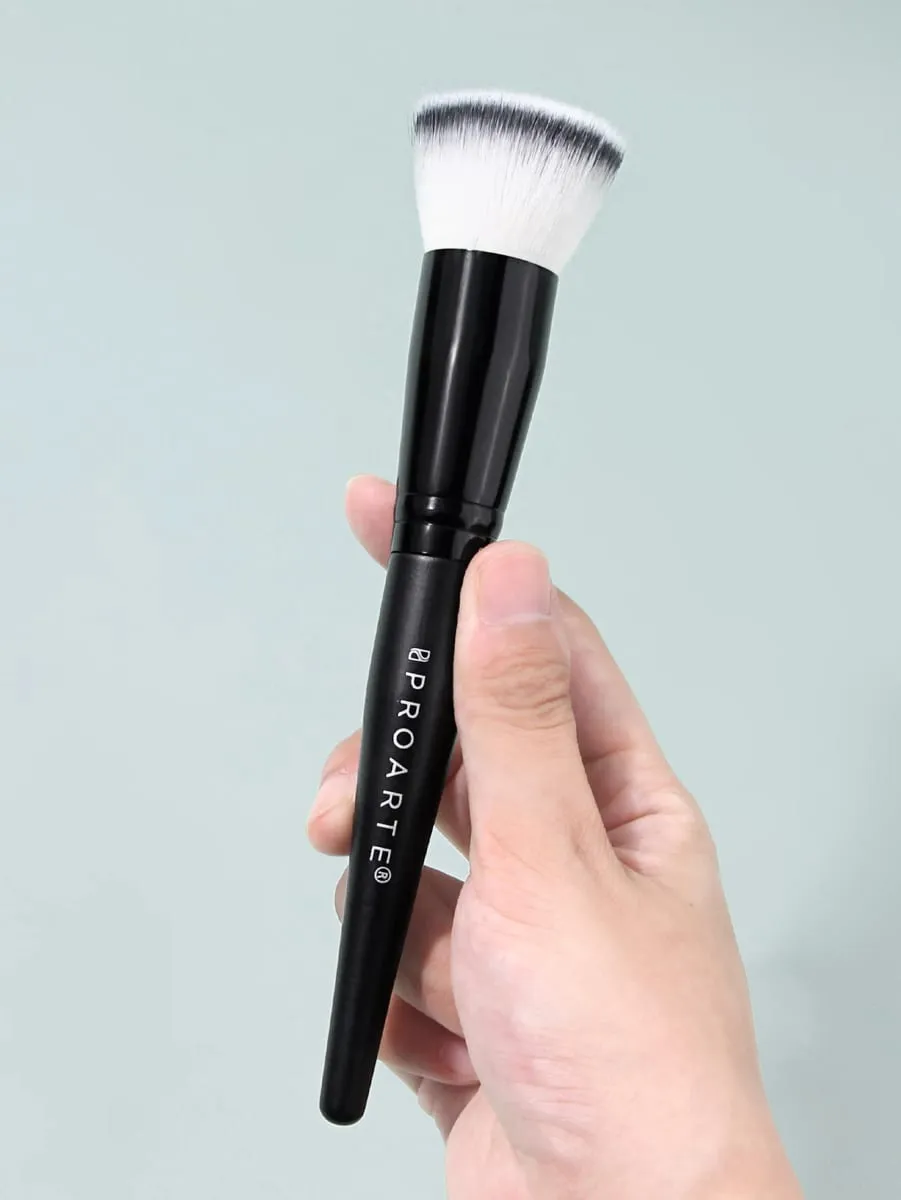 1 Buah Kuas Rias Foundation Stippling Kuas Kosmetik Wajah Atas Datar untuk Krim Cair Foundation Perona Pipi Alat Kecantikan Rias Wajah
