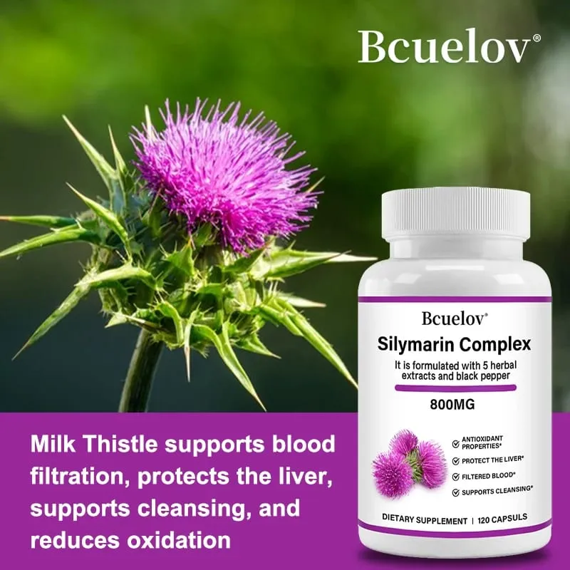High-purity milk thistle extract paired with natural dandelion root Promotes Energy Production Liver Health Digestive Health