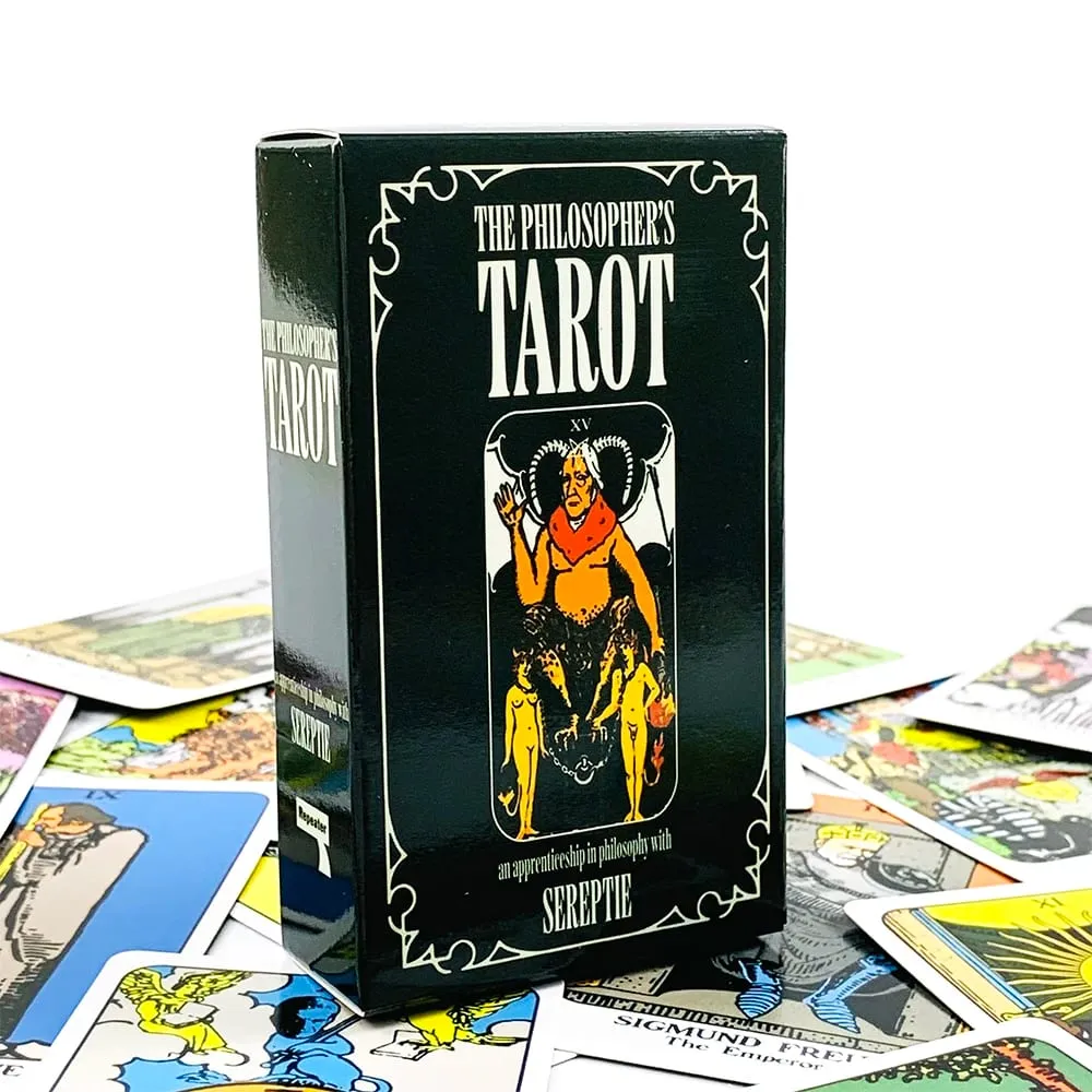 Bago The Philosopher's Tarot Deck 78 Cards English Version Fate Prediction Spiritual Divination Table Game para sa Tarot Beginners — image 3