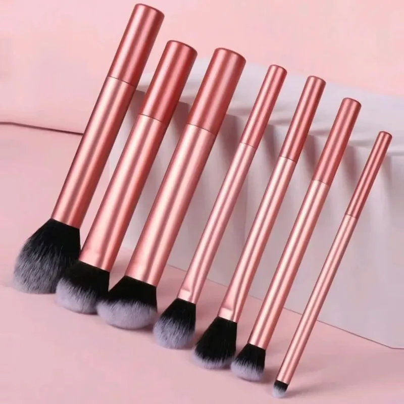 8pcs Makeup Brush Kit Soft Synthetic Hair Make Up Brushes Foundation Blush Eyeshadow Cosmetic Makeup Tools