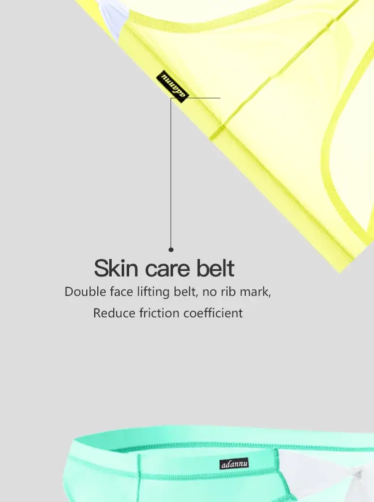 1PCS Mens Sheer Mesh Bikini Briefs Bright Yellow See Through Fabric Decorative White Bow U Convex Pouch Low Rise Male Underwear