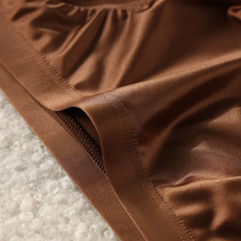 3pcs Men's Ice Silk Briefs Underwear U Pouch Low Waist Ropa Interior Hombre Bikini Mens Slips Cuecas Sissy Panties for Male