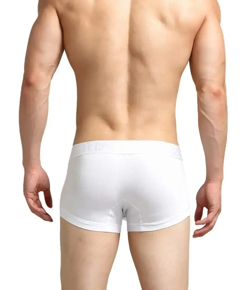 Men's Breathable Cotton Boxer Shorts U-Convex Pouch Low-Waist Soft Stretch Underwear for Daily Casual & Intimate Wear