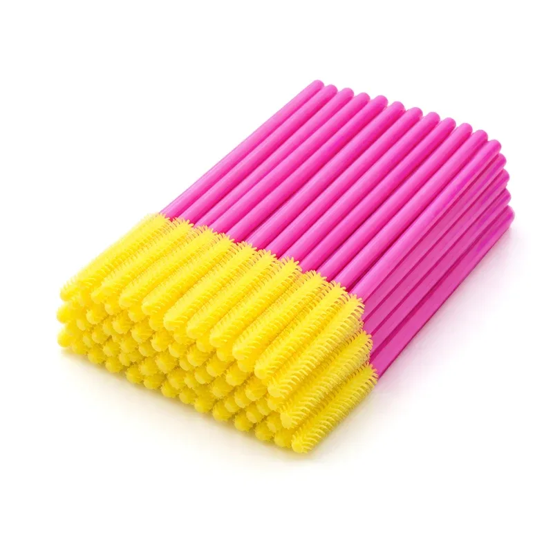 Siliconen Wimperborstel Mascara Wands Applicator Wenkbrauwkam Staaf Spoolies Wimpers Borstels Lash Extension Supplies Make-up Gereedschap