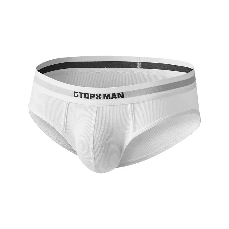 3Pak Sommer Enkeltlags Herreundertøj Lavhøjdede trusser til mænd Elastic Comfort Fit Undertrusser Ropa Interiør Hombre