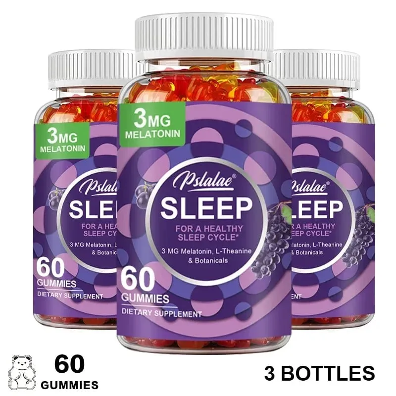 Melatonin Gummies Ανακούφιση από το άγχος Βοήθεια ύπνου Εξοικονόμηση αϋπνίας Ρύθμιση ρολογιού σώματος για ενήλικες
