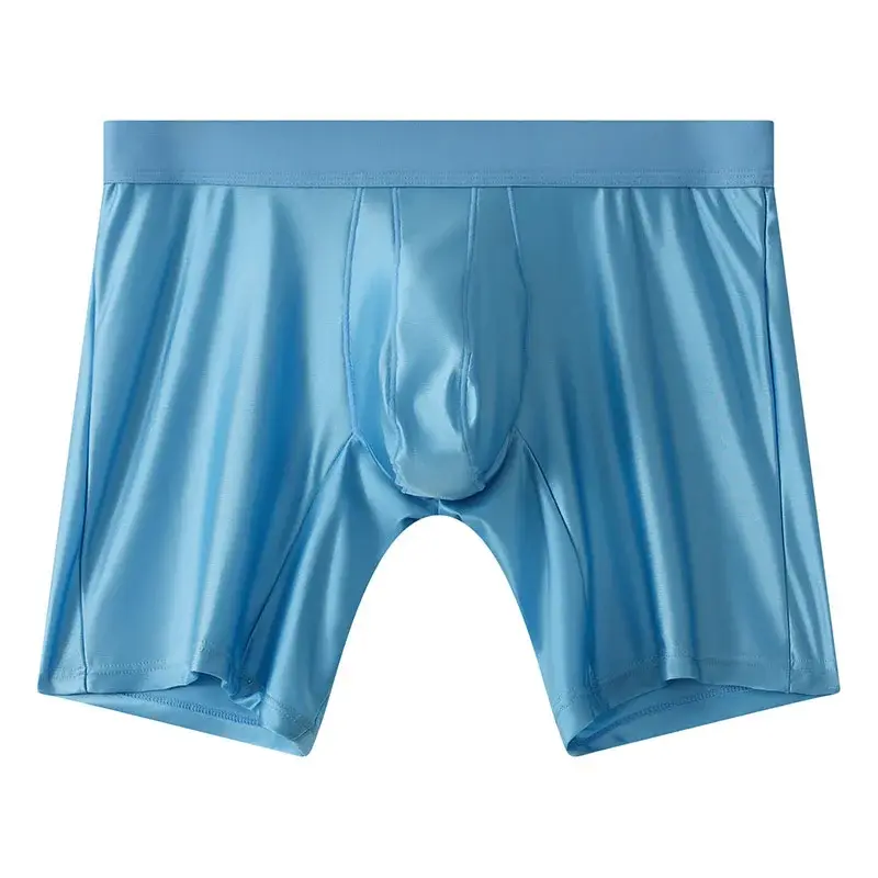 M-xxl Mens Underwear Boxers Solid U Pouch Panties For Man Extended Leg Boxer Shorts Homme Middle Waist Sports Underpants Male