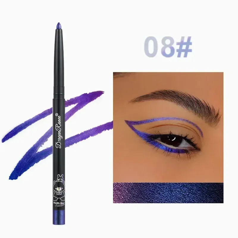 MultiChrome Aurora Chameleon אייליינר עיפרון נצנצים מתמשך צללית שוכבת תולעי משי עט עמיד למים יופי קוסמטיקה איפור עיניים