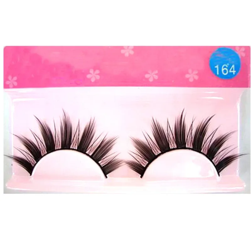 White Eyelashes Cosplay smink Natural Long Cross Strip műszempillák
