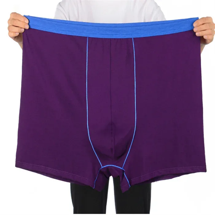 Man Underwear High Waist Cotton Loose 200KG Plus Size 10XL 12XL 13XL Boxers Male Elastic Oversized Red Blue Underpants Pantie