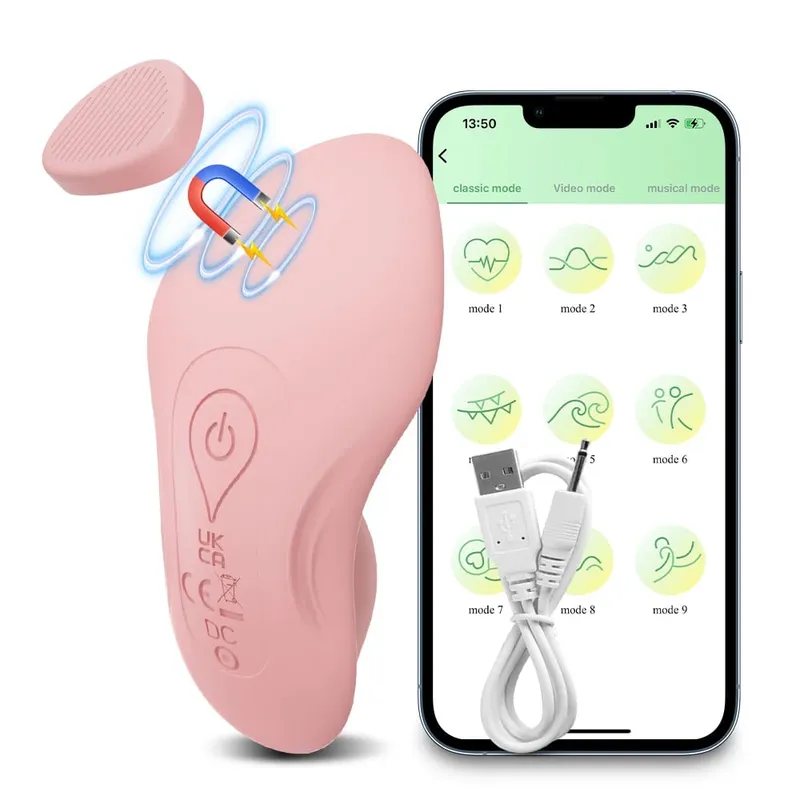 APP Control Clitoris Clit Stimulator Vibrator Γυναικείες φορητές δονητές Γυναικεία αυνανισμός Μαγνητικά εσώρουχα Παιχνίδια σεξ για ενήλικες