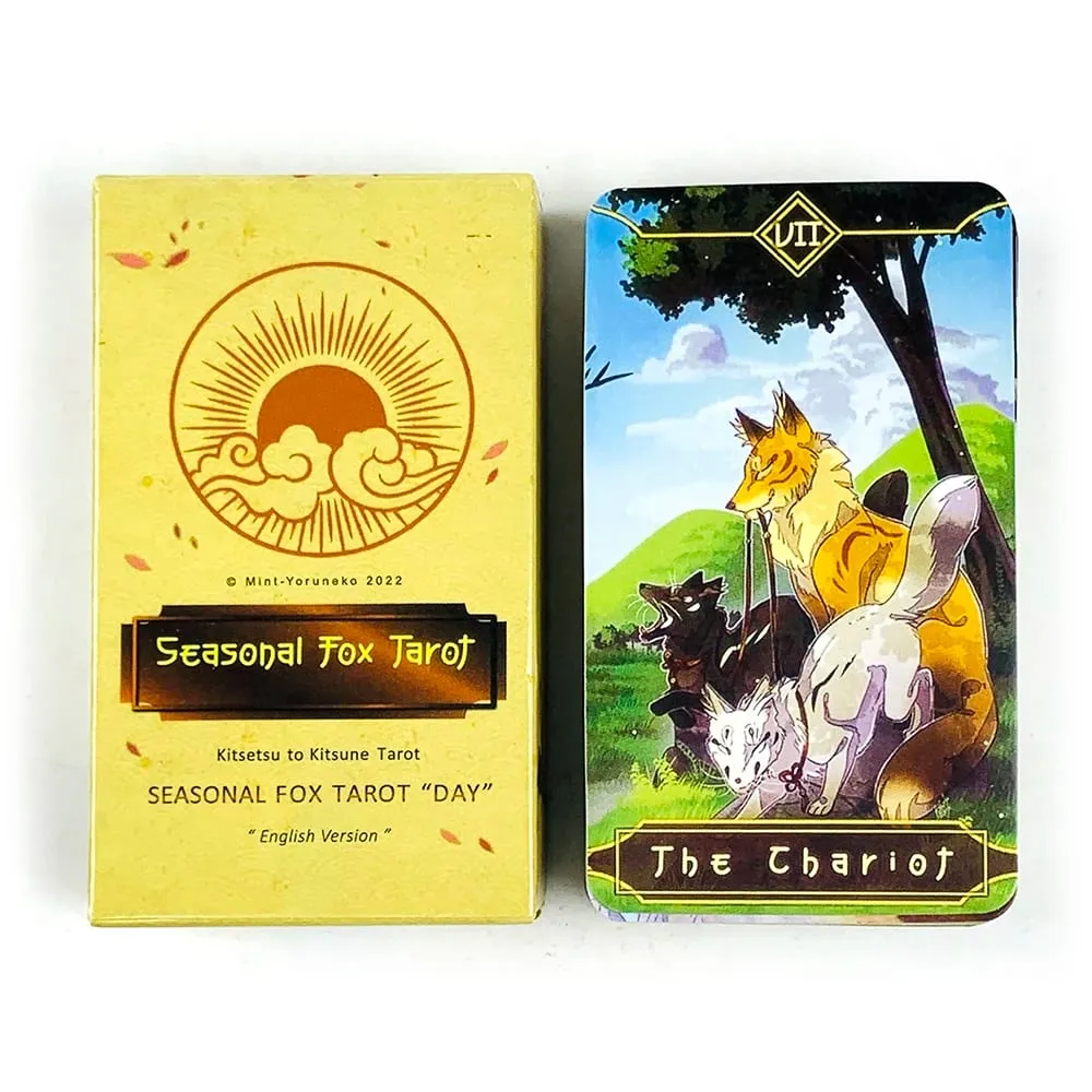 Seasonal Fox Cards Tarot Family Gathering Παιχνίδι με κάρτες Mysterious Divination Oracle Επιτραπέζια παιχνίδια για αρχάριους