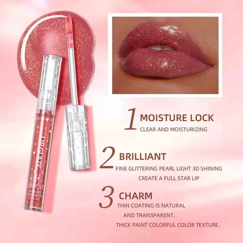 Σετ 9 χρωμάτων Lip Gloss Liquid Lipstick μακράς διαρκείας Glitter Ενυδατικό φωτεινό Lipgloss Μακιγιάζ Shiny Lip Glaze Kit