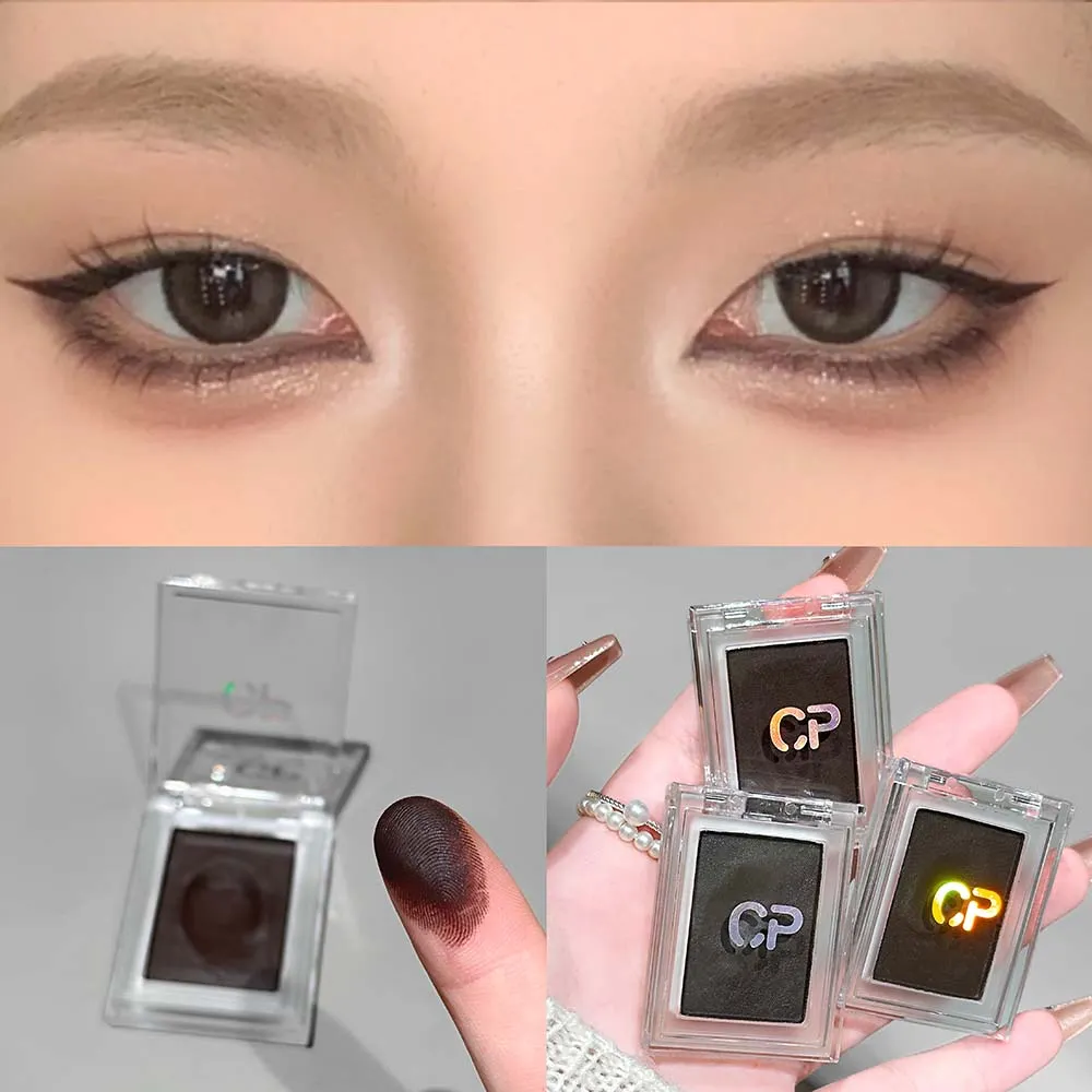 Dark Red Brown Monochrome Eyeshadow Cream Mashed Potato Natural Smudge-Resistant Non-Drying Matte Eye Shadow Waterproof Eyeliner
