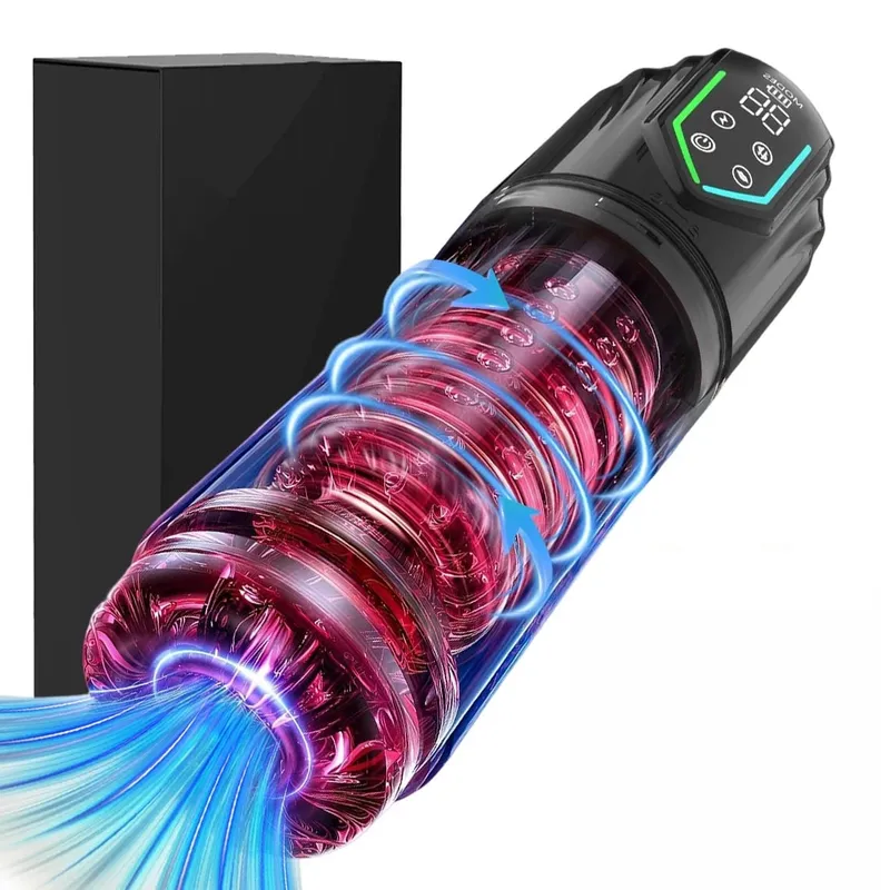 Automatic Male Masturbator Cup 7 Sucking Rotating Licking Modes Pocket Pussy Stroker Blowjob Penis Pump Sex Toys For Men