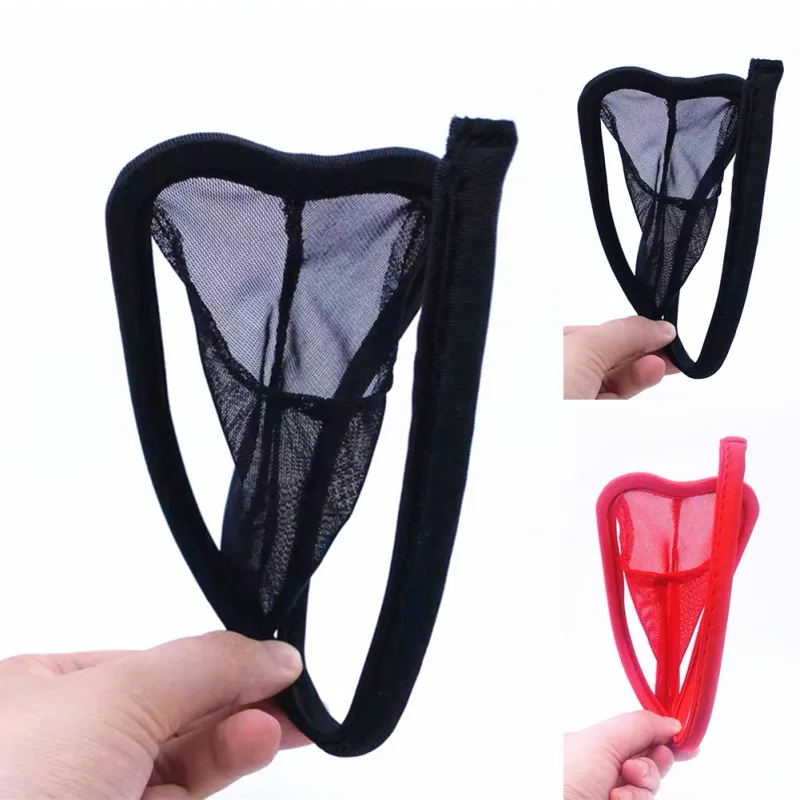 Comfy Fashion Mens Brief C-String Solid Thong Underpants Underwear Bikini Briefs Bulge Pouch Comfortable Lingerie