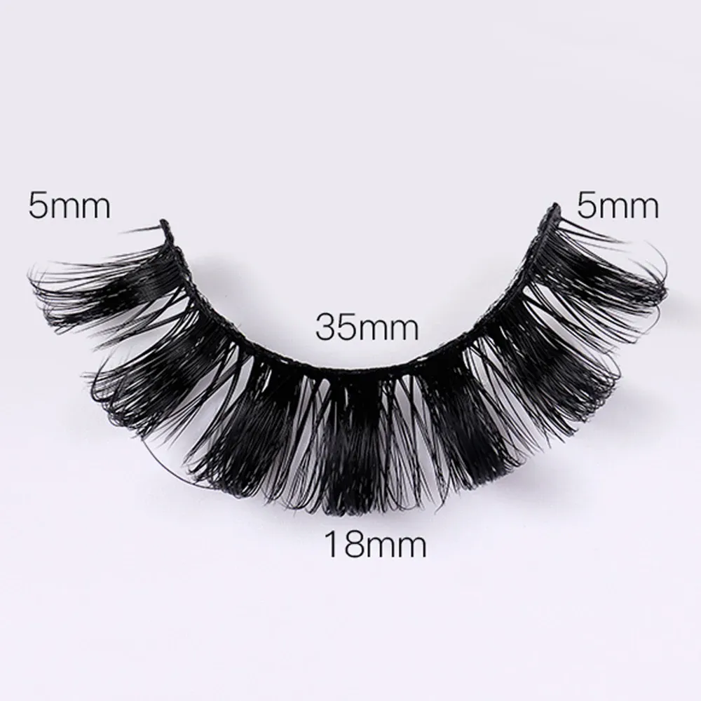 4 ζευγάρια Russian strip Lashes Fluffy Mink Lashes 3D ψεύτικες βλεφαρίδες Ρωσικές βλεφαρίδες όγκου Ψεύτικες βλεφαρίδες