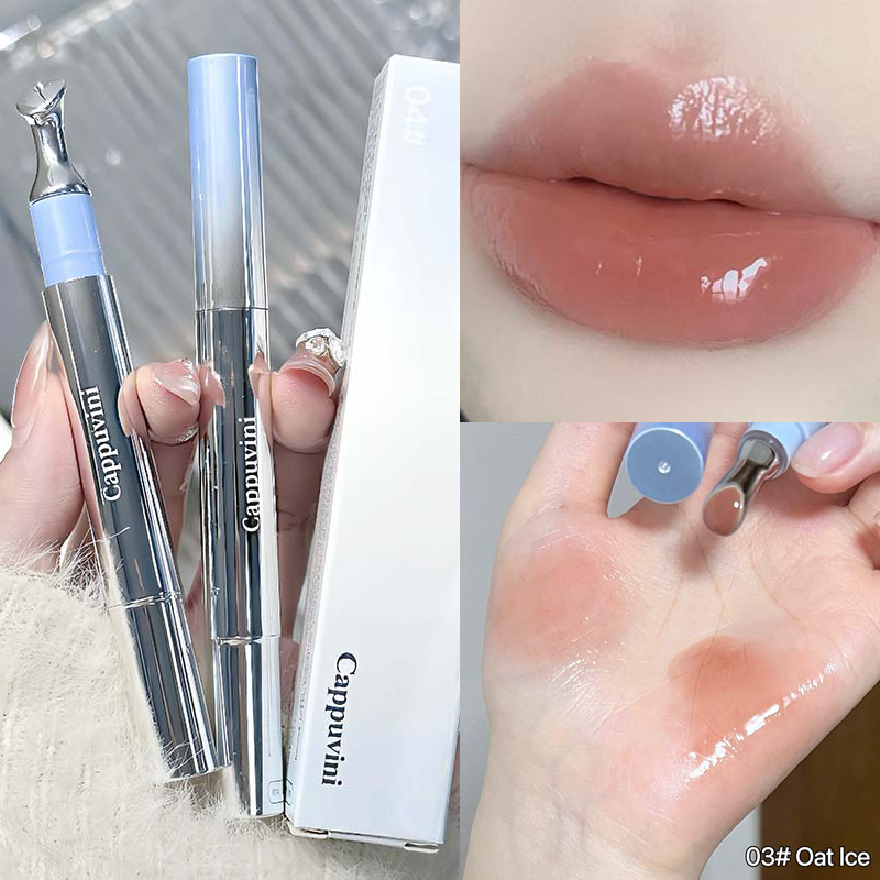 Mirror Watery Essence Lip Gloss עמיד לאורך זמן לא דביק שפתון נוזלי שופע ג'לי Lip Glaze איפור גוון לחות לשפתיים