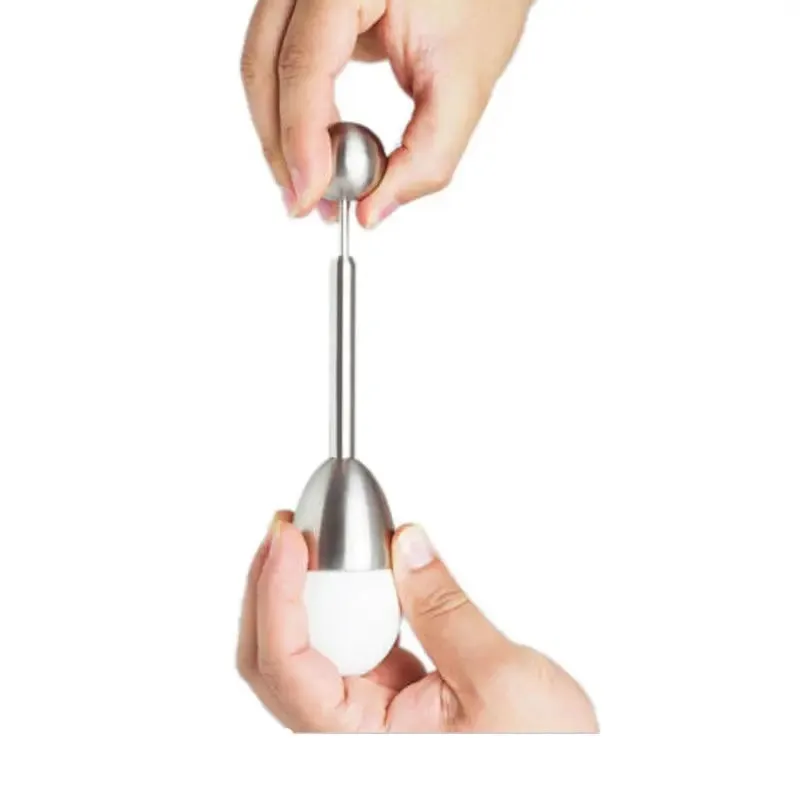 Stainless Steel Boiled Egg Topper Shell Top Knocker Opener Kitchen Tool Cutter Accessories Gadget