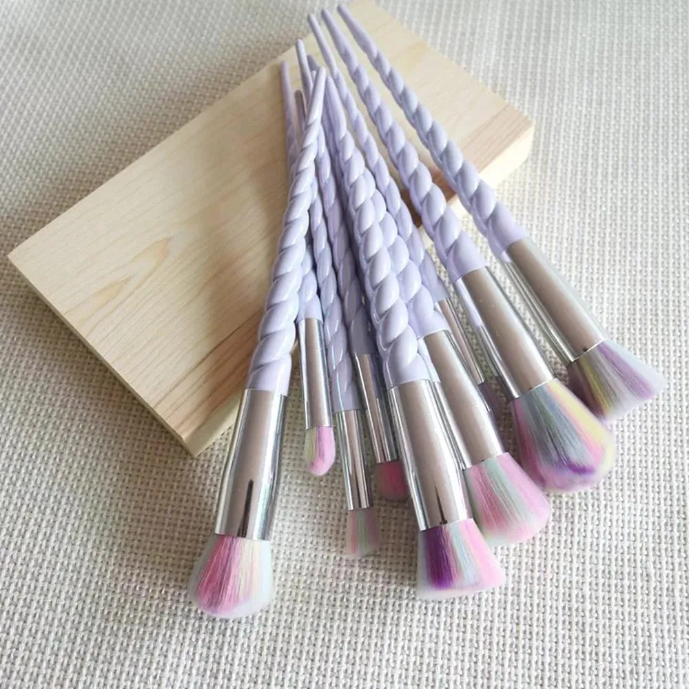10pcs Makeup Brushes Set Soft Hair Foundation Brush Powder Blush Contour Eyeshadow Eyeshadow Women Cosmetic Blending Make Up Tools — image 6