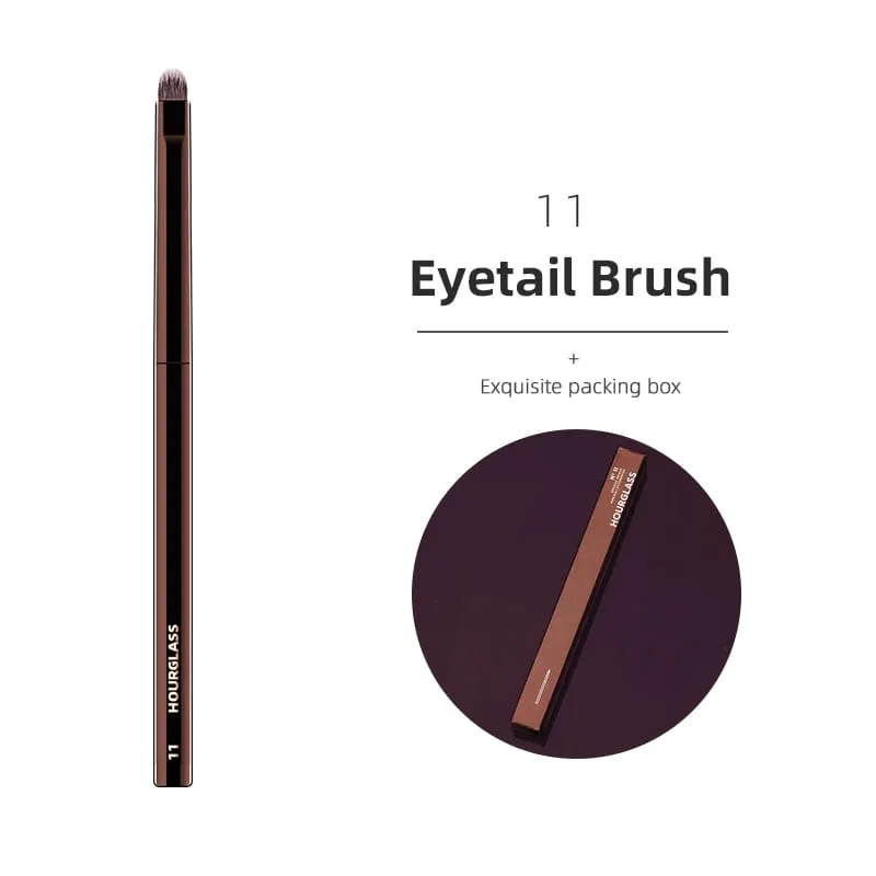 Hourglass Makeup Brush Lahat ng Uri ng Eyeshadow Foundation Concealer Powder Bronzer Blusher Eyeliner Retractable Professional Brushes