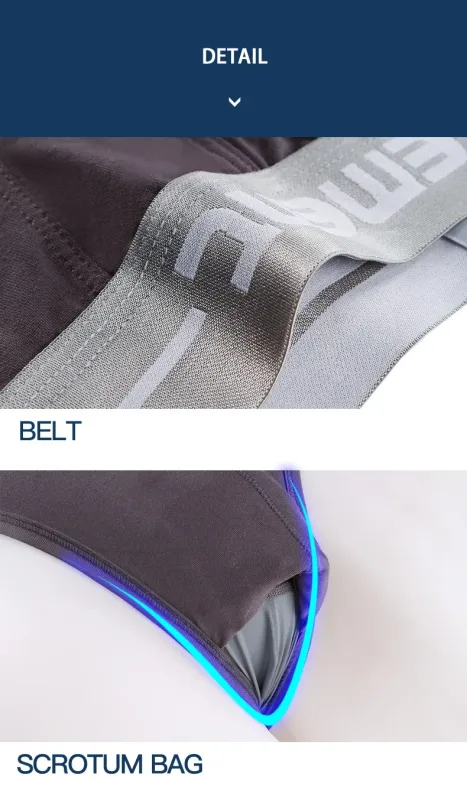 1pc Modal capsule lift U convex men's underwear bullet separate ice silk capsule pouch briefs