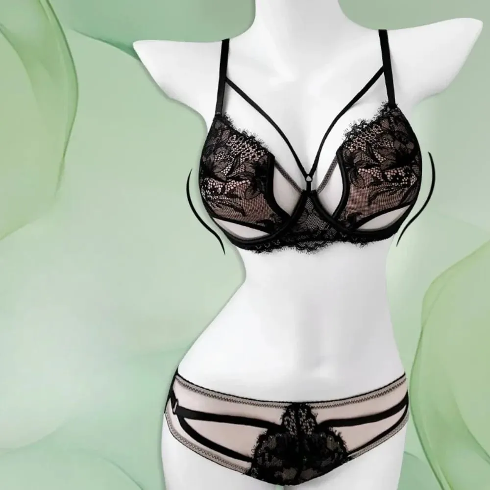 1. BANERDANNI סקסית Pure Desire חזיית סט מזער חזה גדול תמיכת Push Up Side אנטי צניחת הלבשה תחתונה נגד התרחבות חמה מכירה הטובה ביותר