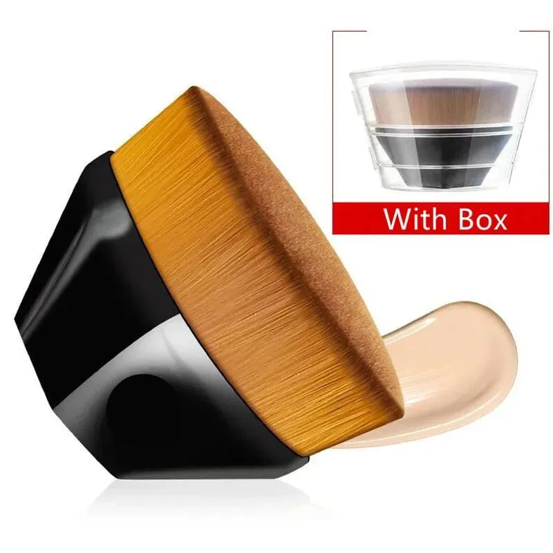 1/2 Buah Kuas Rias Ajaib Baru Kuas Perona Wajah Bedak Kecantikan Kuas Foundation Profesional Portabel Alas Lembut Kosmetik Besar