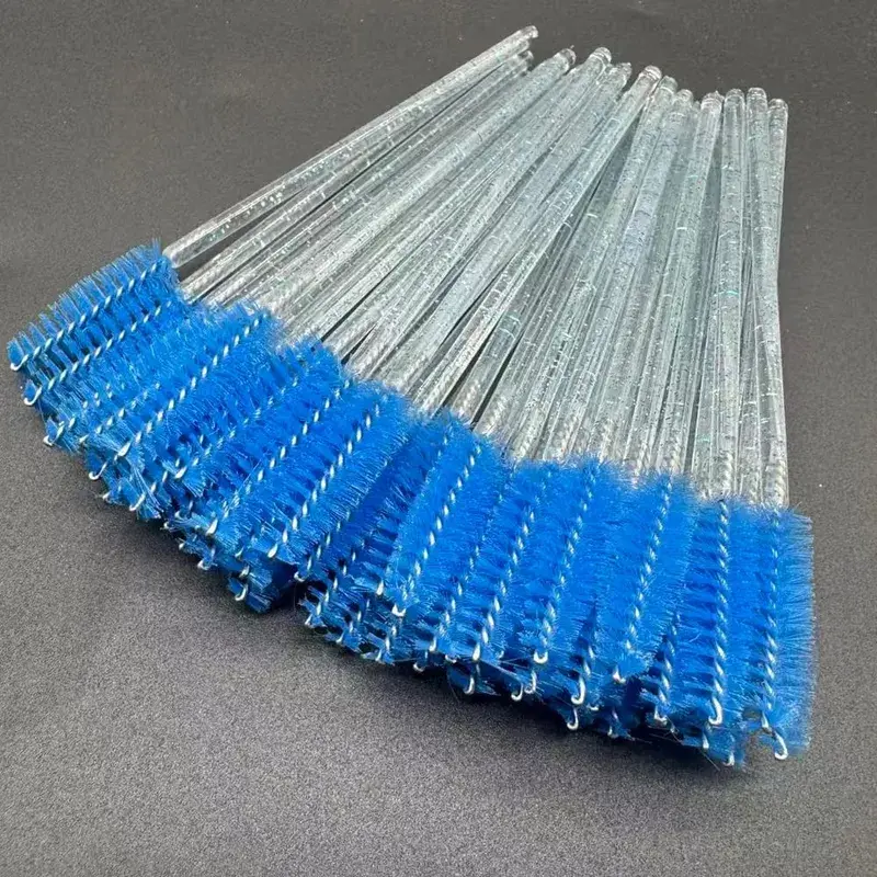 50 τμχ Βουρτσάκια βλεφαρίδων μίας χρήσης Crystal Eye Lash Mascara Wands Glitter Lash Comb Spoolies Μικροεφαρμογές μακιγιάζ — image 9