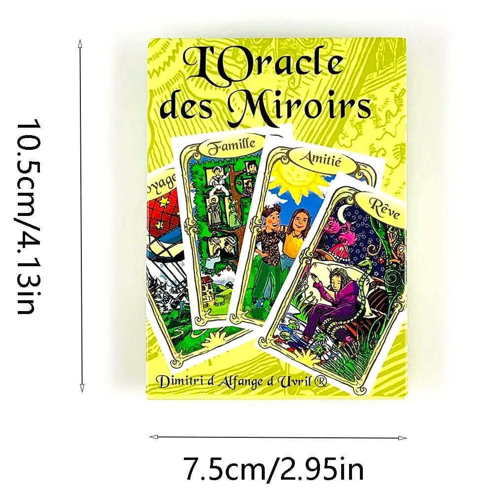 L'Oracle Des Miroirs Oracle Cards Γαλλική έκδοση Mystical Divination Card Game With Guidebook για συλλέκτες και αρχάριους