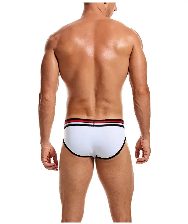 2-Piece Set - Cotton Men's Underwear Briefs Breathable Youth Mid-Waist Large-Size Men's Underwear Summer Briefs