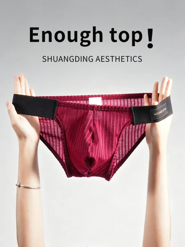 1/2/3PCS New Men's Premium Mercerized Cotton Briefs Ultra‑Thin Breathable Silky Soft Fitness Gym Daily Wear Men Underwear