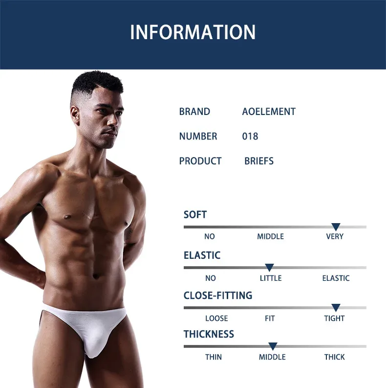 Men's underwear men's small triangle pants U convex Modal thin stretch sexy low waist tight narrow side underpants