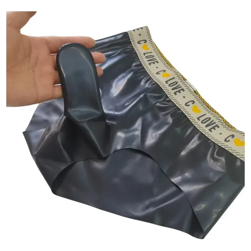 Gays Sexy Penis Sleeves Briefs for Men JJ Rubber Bag Hip Gun Bullet Separation Self Rolling Leak Proof Rubber Airplane Underwear