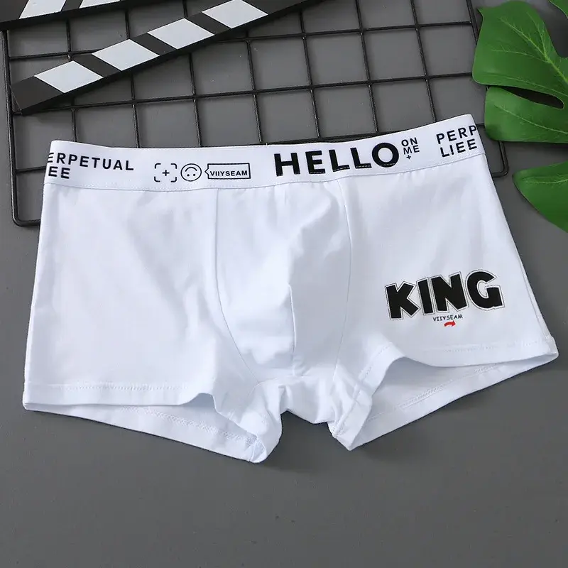 [Bloom the love] Брендовые хлопковые дышащие боксеры KING, мужское нижнее белье, шорты-боксеры, мужские боксеры, мужские Cuecas Masculina, размер M-3XL, XS601