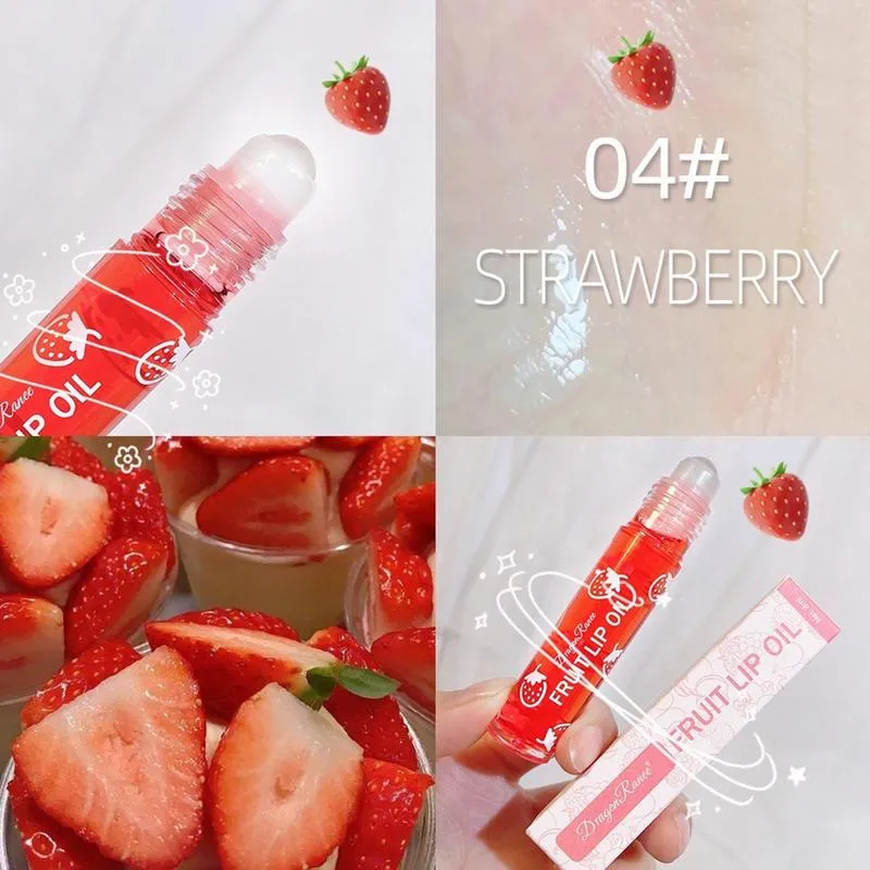 Roll On Lip Gloss Glossy Lip Make-up για παιδιά και εφήβους Lip Gloss με γεύση φρούτων για παιδιά Ασφαλές μη τοξικό παιδικό μακιγιάζ