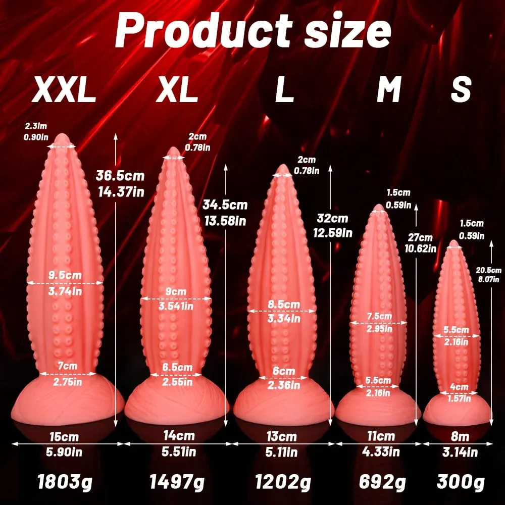 5 Laki ng Malaking Anal Dildos Soft Silicone Long Butt Plug Monster Dildo Napakalaking Pink Tentacle Dildo Masturbate Sex Toys para sa mga Babaeng Lalaki