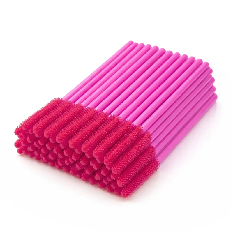Siliconen Wimperborstel Mascara Wands Applicator Wenkbrauwkam Staaf Spoolies Wimpers Borstels Lash Extension Supplies Make-up Gereedschap