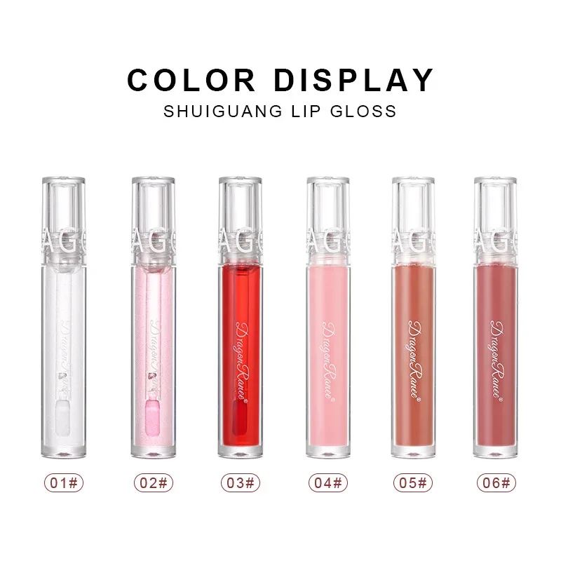 Mirror Water Gloss Lip Glaze שפתון נוזלי לחות עמיד לאורך זמן זכוכית ליפ גלוס גלוס שקוף כתם שפתיים