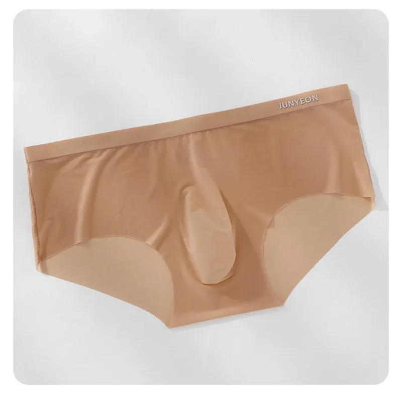 Sexy Men Briefs Undies Summer Seamless 3D Pouch Panties Ultra-thin And Light Breathable Underwear Quick Drying Underpants Slip