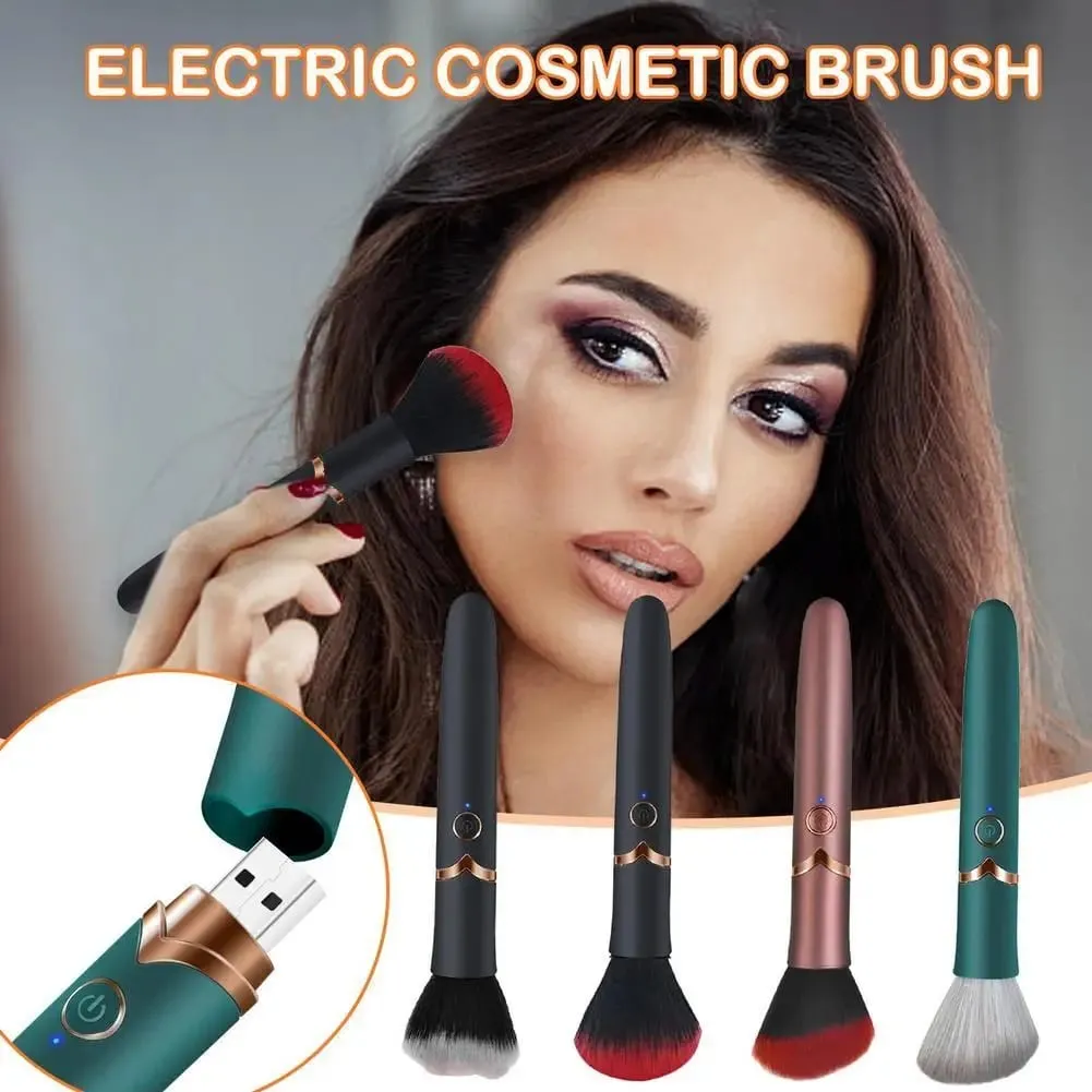 Elektrische make-upborstel Foundation Brush Trillingsmake-upborstel Draagbare oplaadbare cosmetische borstel Detail Make-uphulpmiddelen