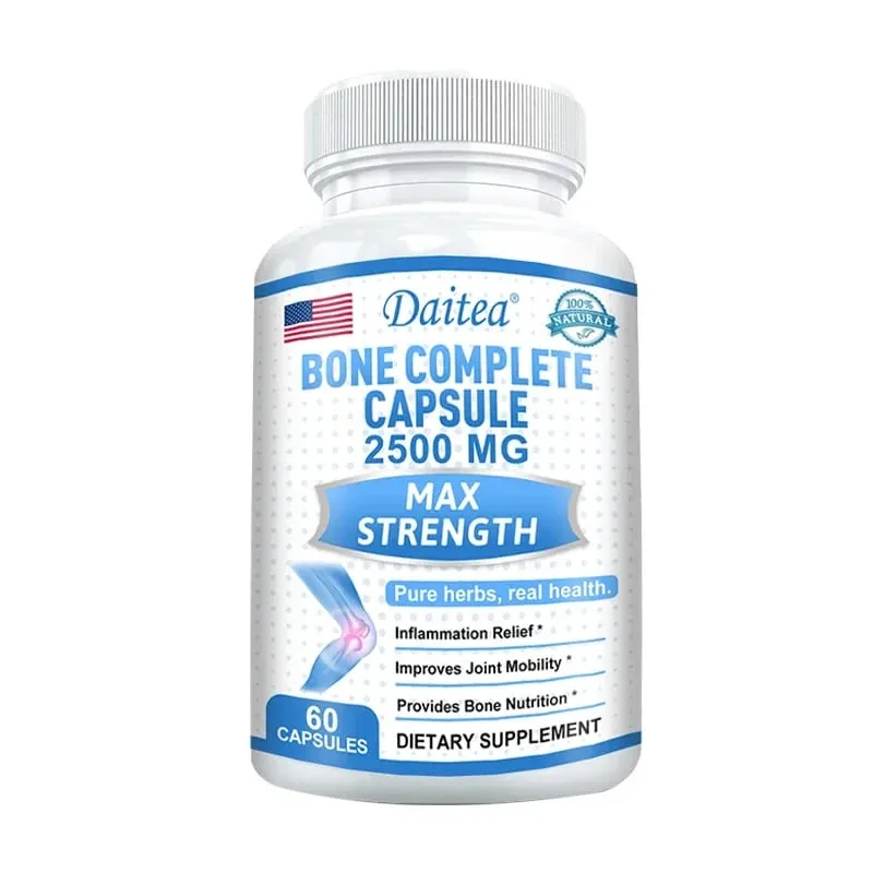 Bone Complete Capsules Containing Calcium and Vitamins D K & C for Joint Health Bone Skin Nail Health and Osteoporosis