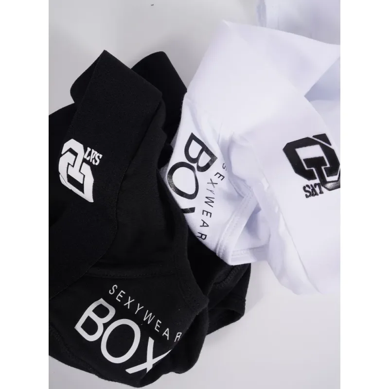 1/2Pcs High Quality Low Waist Sexy Mens Underwear Briefs Letter Print Men's Lingerie Cotton Men's Briefs Bikini Man Underpants