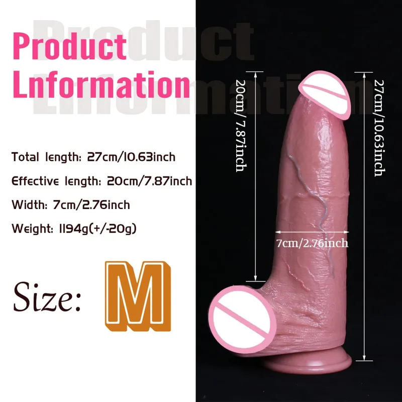 3 Μεγεθών Ρεαλιστικό Καφέ Τεράστια Dildo Μαλακό Παχύ Ψεύτικο Πέος Διπλό Σιλικόνη Μακρύ Κόκορα Γυναικείο Αυνανιστή Βεντούζα Παιχνίδια πρωκτικού σεξ