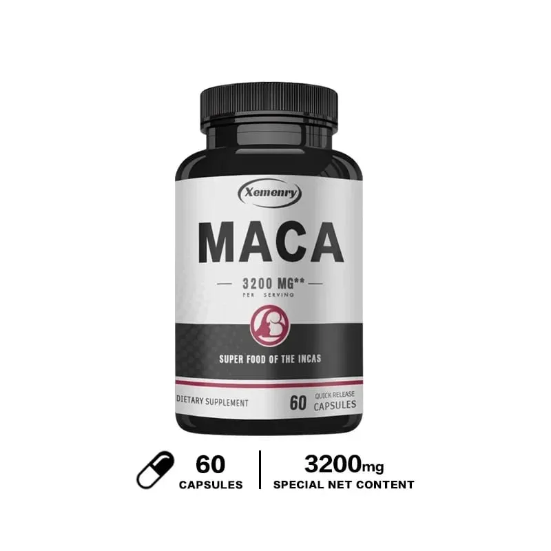 Ultimate Organic Black Maca Capsule Supplement 3200 Mg (per Serving) 120 Quick Release Capsules Men's Enhancement Formula